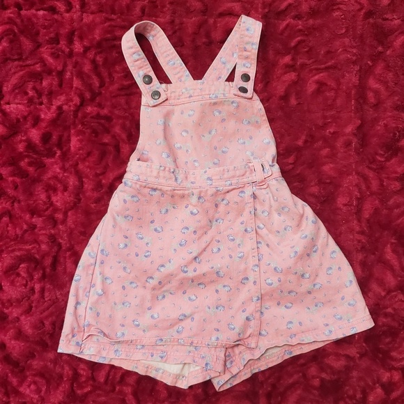 Spirit Other - SPIRIT MINI PINK OVERALL SKORT WITH BLUE FLOWERS